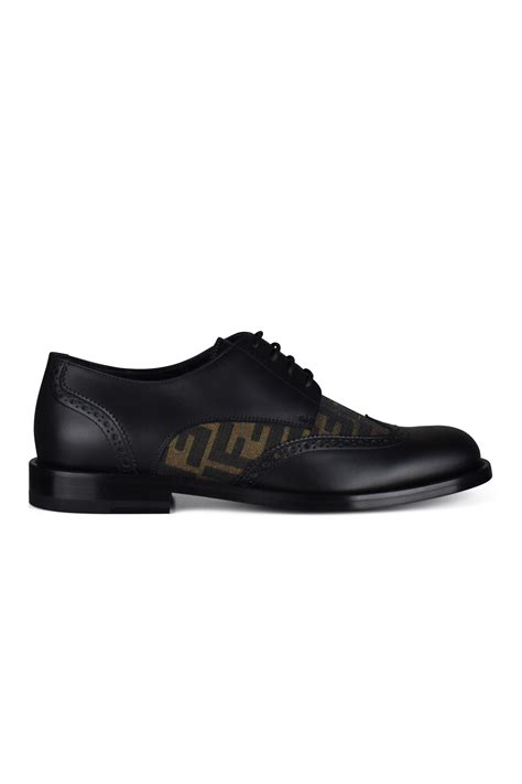 fendi black male dress shoe with navy sole|fendi shoes for men.